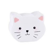 Luz De Noche Gato H 16 Cm Mina Cat Party Plates Baby Decor Star Night Light