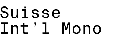 Desktop fonts are designed to. Suisse Int L Mono In Use Fonts In Use
