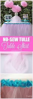 How To Make A Tulle Table Skirt Tulle Table Skirt Tulle Table Table Skirt