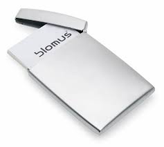 Lizard business card case, black. Business Card Case Blomus