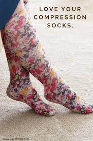 Lightweight Patterned Compression Socks In Raspberry Hill Compression Socks Nurse Compression Socks Socks