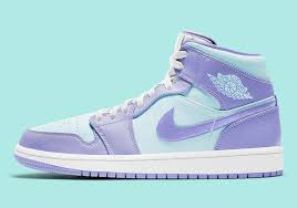Air Jordan 1 Mid Purple Aqua 554724 500 Sneakernews Com In 2020 Air Jordans Jordan 1 Jordan 1 Mid