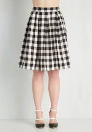90 S Black And White Checkered Skirt Outfit First Edition Fanatic Skirt Multi Black White Checkered Gingham Pleats Casual Vintage Inspired 90s Full Fa With Images Vintage Skirt Fashion Skirt Inspiration