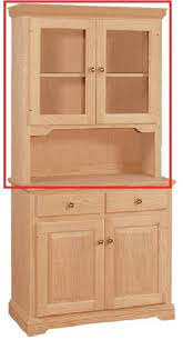 Search the collection of unfinished desks and hutches for any office set up. Unfinished Traditional Two Door China Hutch With Server Area Unfinished Furniture