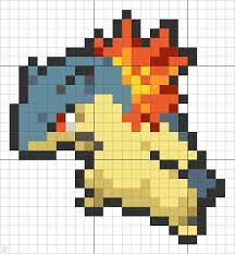 157 Typhlosion Pixel Art Pixel Art Pokemon Pixel Art Design