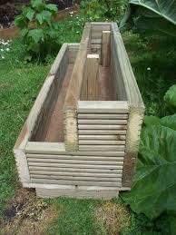 Two Tiered Wooden Decking Step Garden Planter Wood Trough Timber Planter Ebay Garden Troughs Timber Planters Courtyard Gardens Design