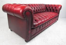 Stunning Red Leather Mid Century Chesterfield Sofa Red Leather Chesterfield Sofa Red Leather Sofa Red Leather Couches