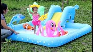 Pengiriman gosend one day delivery Unboxing Kolam Renang Perosotan Anak Bayi Lucu Unboxing Baby Swimming Pool Kids Water Slide Youtube