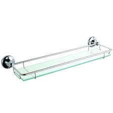 Check spelling or type a new query. Milano Elizabeth Traditional Glass Bathroom Shelf With Chrome Frame