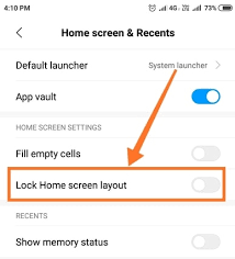 Long press (3 seconds) an empty part of the home screen. Fixed Home Screen Layout Is Locked Issue In Redmi Note 3 4 4a 5a