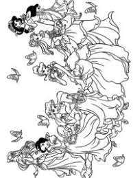 Beeldschone prinsessen in prachtige jurken en knappe prinsen op een wit paard. 20 Disney Prinsessen Kleurplaten Topkleurplaat Nl