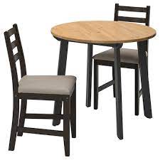Dining room furniture white table & 4 grey upholstered side chairs metal legs. Buy Dining Room Furniture Tables Chairs Online Ikea