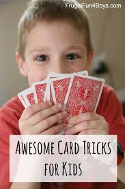 This is a fun mind reading card trick you can do with an assistant or a secret accomplice. Three Awesome Card Tricks For Kids Frugal Fun For Boys And Girls Card Tricks For Kids Magic Card Tricks Magic For Kids