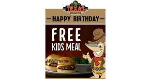 Texas road house is noon to 3pm @$8.99 per entrée, and weekends until 6pm. Free Kid S Meal Texas Roadhouse For Your Child S Birthday Mwfreebies