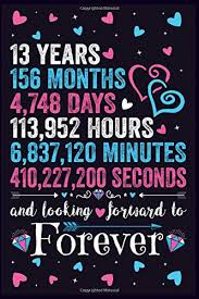 For instance, fifty years of marriage is called a golden wedding anniversary, golden anniversary or golden wedding. 13th Wedding Anniversary Gifts The Best Amazon Price In Savemoney Es