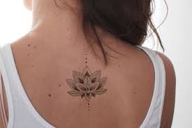 Lotus Flower Tattoo On Back Vintage Flower Tattoo Vintage Tattoo Fake Tattoos