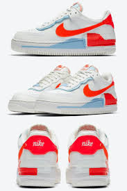 Nike Air Force 1 Shadow Comes Highlighted In Team Orange In 2020 Nike Nike Air Force Blue Nike