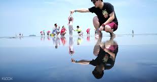 Sitting in the middle of the straits of malacca sea, the beach is located off the coast of the little fishing village of jeram and is 1.74 nautical miles away from selangor. Sky Mirror Sekinchan Paddy Field Tour From Kuala Lumpur Malaysia Klook Hong Kong