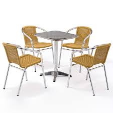 Find small patio furniture that offers big style without taking up too much square footage at frontgate. Outdoor Small Patio Rattan Wicker Table And 4 Chair Set Buy Rattan Table And Chairs Outdoor Table And Chair Set Small Patio Table And Chairs Product On Birdies Outdoor Furniture