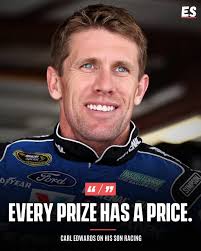 Carl Edwards shows hesitance to let his teenage son face Racing's Dangers.  🏁🚫 #CarlEdwards #NASCAR