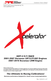 Please read instructions carefully before installing the programmer into your vehicle; Ppe Xcelerator Owner S Manual Pdf Download Manualslib