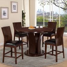 Daria Dining Room Collection Espresso Round Dining Table Sets Dining Room Table Set Counter Height Dining Table Set