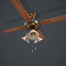 Presenting a beautiful design on the outside with a ceiling fan on the inside. 3d Model Ceiling Fan Light Cgtrader