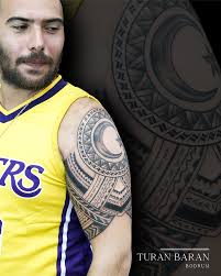 Polynesian Maori Tattoo With Turkish Flag Dovme