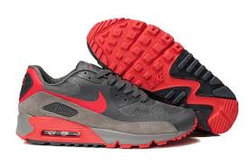 Airmax 90 Hyperfuse Suede Grey Red Nike Shoes Air Max Cheap Nike Air Max Air Max 90 Hyperfuse