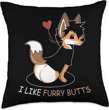 Amazon.com: Furry Butts Clothes, Treats, Food Furry Butts Animal Lover  Throw Pillow, 18x18, Multicolor : Home & Kitchen