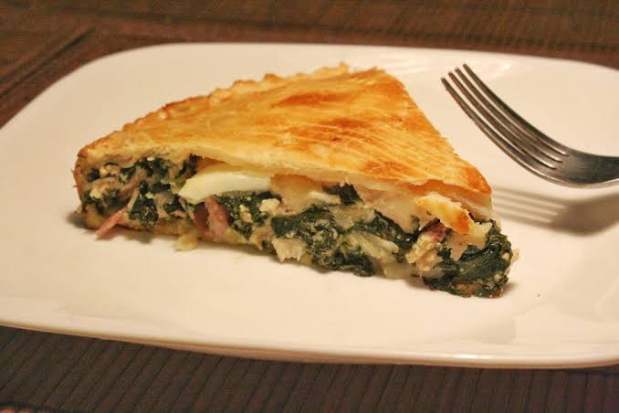 Receta Tarta de Acelga, Jamón y Queso