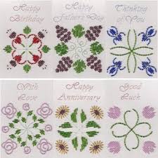 The lily of the valley conference (japanese: Stitching Cards Lily Of The Valley Pattern Stitching Cards