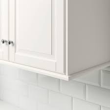 Kitchen cabinet installation, ikea, rona, home depot, custom made kitchen installer , counter top installation. Forbattra Rounded Deco Strip Moulding Off White Ikea