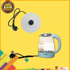 Harga teko listrik / termos pemanas air low watt 1.8 liter 1,8 l otomatis. Jual Pemanas Air Teko Listrik Kaca Teko Listrik Low Watt Teko Um1762 Kota Bekasi Punyamail99 Tokopedia