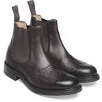 ASOS ASOS Brogue Chelsea Boots in Leather at ASOS