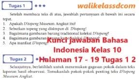 Jawaban dan jalan mtk kelas 8 semester 2 halaman 110 111 no 1 2 3 brainly co id. Kunci Jawaban Bahasa Indonesia Kelas 10 Halaman 17 19 Tugas 1 Dan Tugas 2 Wali Kelas Sd