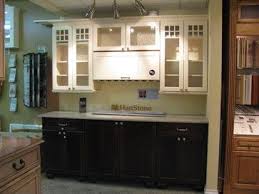 Kitchen Photos With Upper And Lower Cabinets In Different Colors Dark Lower Cabinets And Cream Upper Cab Design Ideas Low Cabinet Kitchen Design House Design