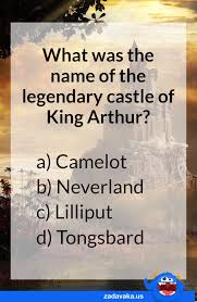 (must be a family name.) if you know the answers to these cartoon tr. Name King Arthur S Castle Trivia Quizzes Trivia For Seniors Quiz