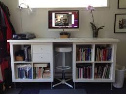 Work Spaces For Small Places Ikea Expedit To Diy Standing Desk Ikea Standing Desk Diy Standing Desk Kallax Ikea