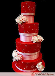 Valentine S Day Wedding Cake Wedding Cakes With Images Valentines Wedding Cake Wedding Cake Roses Valentines Day Weddings
