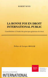 Il doit sortir du lot ! La Bonne Foi En Droit International Public Partie Ii La Bonne Foi Dans Ses Aspects Generaux Graduate Institute Publications