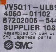 14204 SMC MANIFOLD W/16 VQ1201Y-5 SOLENOID VALVE VV5Q11 ...