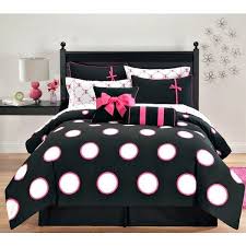 Black And White Polka Dot Comforter Set Pin On Pink Black And White Bedroom Vanity
