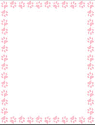 Black And White Paw Print Border Pink Paws Border Pink Paw Print Gold Paw Print Paw Print