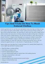 Washing clothes in cold water will mostly prevent color bleeding between clothes. Tips And Tricks On How To Wash Colored Clothes By Mitchel Groff Issuu