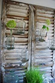 Fleaingfrance Brocante Society Oh The Things To Do With A Shutter Vintage Shutters Diy Garden Louvre Doors