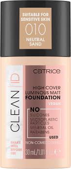 Catrice infinite matt make up: Catrice Make Up Clean Id High Cover Luminous Matt Foundation Neutral Sand 010 30 Ml Dauerhaft Gunstig Online Kaufen Dm De