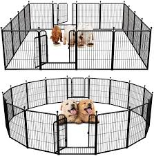 Dog fence for rv camping. Buy Fxw Dog Playpen Outdoor 8 16 24 32 48 Panels Dog Pen Indoor 32 Height X 27 Width Dog Fence Exercise Pen With Doors For Large Medium Small Dogs Pet Puppy Outdoor Playpen Pen For Rv Camping