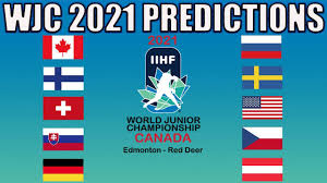Places brno, czech republic iihf mistrovství světa juniorů kanada 2021. My 2021 World Juniors Hockey Predictions Wjc Tournament Bracket Youtube