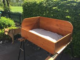 Hundebett handmade aus Holz 1,20x65 made in germany - Barneysshop